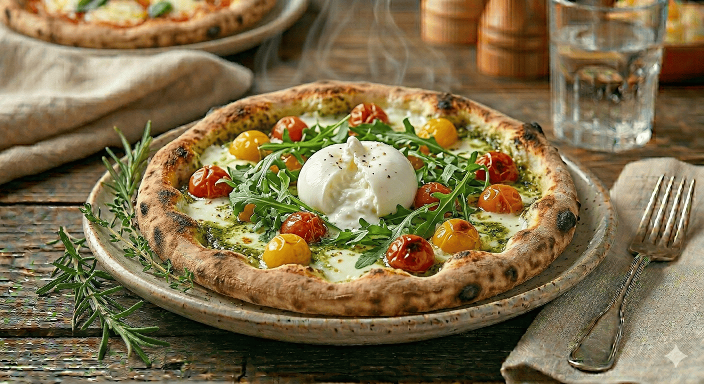 Pizza Burrata i Pesto